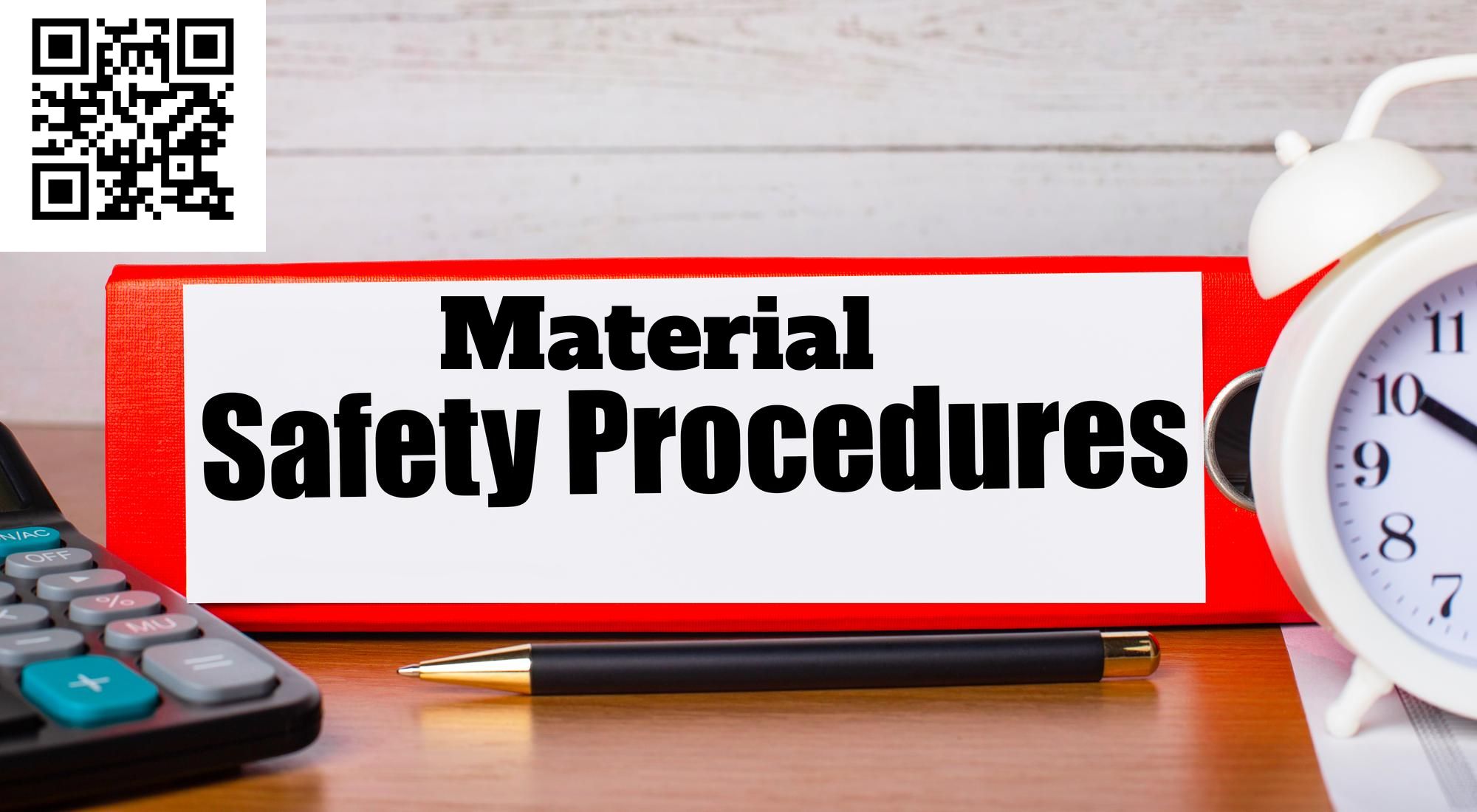 Material Safety Data Sheet (MSDS)